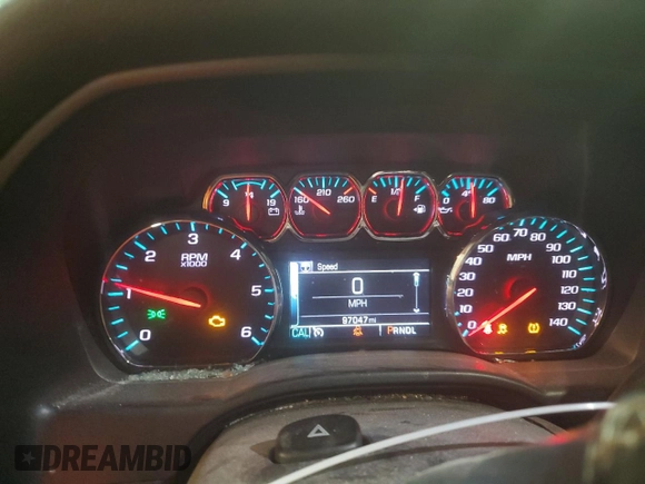 2018 Chevrolet Silverado 1500 LT with VIN 3GCUKRECXJG118122, listed as a Copart auction lot 47293595 with 97,047 mi miles and Salvage Title. Bid and sale history available at DreamBid. Image 9.