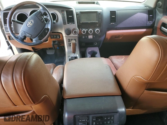 2010 Toyota Sequoia Platinum with VIN 5TDYY5G19AS024836, listed as a Copart auction lot 77103514 with 0 mi miles and Salvage Title. Bid and sale history available at carsss.com. Image 8.