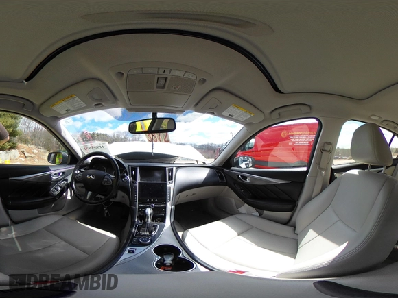 2015 Infiniti Q50 Premium z VIN JN1BV7ARXFM399617, wystawiony jako IAAI lot #41884672 z przebiegiem 116 320 mil mil oraz . Historia ofert i sprzedaży dostępna na DreamBid. Obrazek 18.