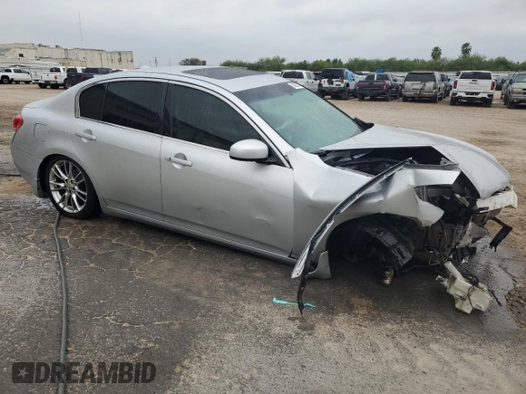 2008 Infiniti G35 with VIN JNKBV61E18M215767, listed as a Copart auction lot 83839274 with 213,966 mi miles and Clean Title. Bid and sale history available at DreamBid. Image 4.