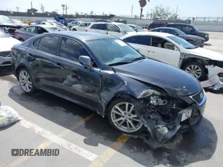 2007 Lexus IS with VIN JTHBK262X72035018, listed as a IAAI auction lot 41954248 with 156,393 mi miles. Bid and sale history available at carsss.com. Image 1.