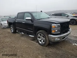 2015 Chevrolet Silverado 1500 LTZ with VIN 3GCUKSECXFG523153, listed as a Copart auction lot 44009825 with 106,763 mi miles and Salvage Title. Bid and sale history available at carsss.com. Image 4.
