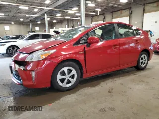 2013 Toyota Prius One with VIN JTDKN3DU1D0351448, listed as a Copart auction lot 62588635 with 57,190 mi miles and Salvage title. Bid and sale history available at DreamBid. Image 1.