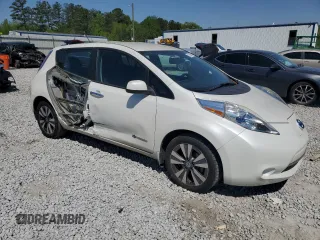 2013 Nissan LEAF SL with VIN 1N4AZ0CP9DC409899, listed as a Copart auction lot 52597555 with 61,628 mi miles and Salvage Title. Bid and sale history available at carsss.com. Image 4.