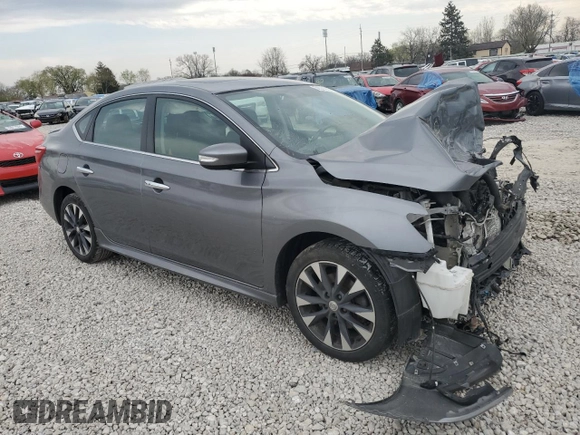 2017 Nissan Sentra SR Turbo with VIN 3N1CB7AP8HY339198, listed as a Copart auction lot 52327655 with Not Provided miles and Salvage Title. Bid and sale history available at DreamBid. Image 4.