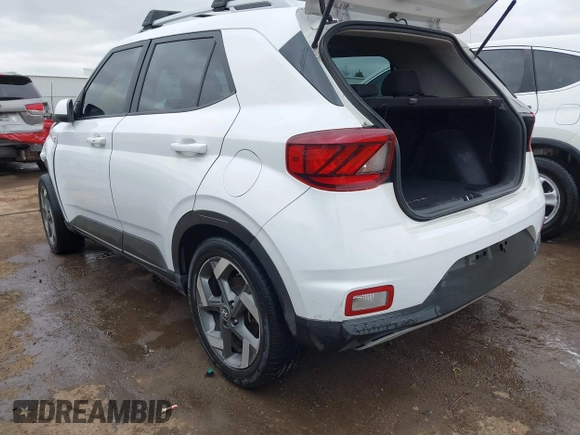 2021 Hyundai Venue SEL with VIN KMHRC8A33MU128510, listed as a IAAI auction lot 41830458 with 91,454 mi miles and . Bid and sale history available at DreamBid. Image 3.