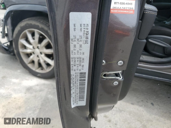 2018 Jeep Cherokee Latitude with VIN 1C4PJLCX0JD587753, listed as a Copart auction lot 54054545 with 128,194 mi miles and Salvage Title. Bid and sale history available at DreamBid. Image 13.