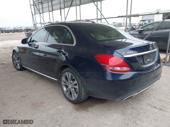 2015 Mercedes-Benz C-Class C 300 with VIN 55SWF4JB3FU094478, listed as a IAAI auction lot 41629676 with 91,603 mi miles. Bid and sale history available at carsss.com. Image 3.