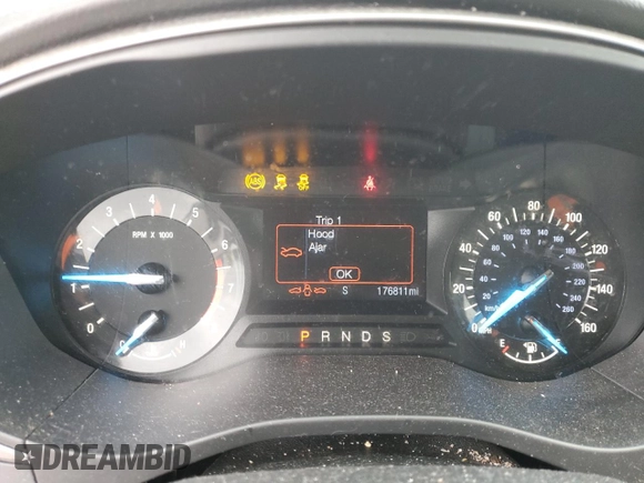2017 Ford Fusion SE with VIN 3FA6P0HDXHR388319, listed as a Copart auction lot 51466285 with 176,811 mi miles and Salvage Title. Bid and sale history available at DreamBid. Image 9.