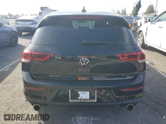 2022 Volkswagen Golf GTI SE with VIN WVW487CD9NW188488, listed as a Copart auction lot 43479685 with 25,007 mi miles and Salvage Title. Bid and sale history available at carsss.com. Image 6.