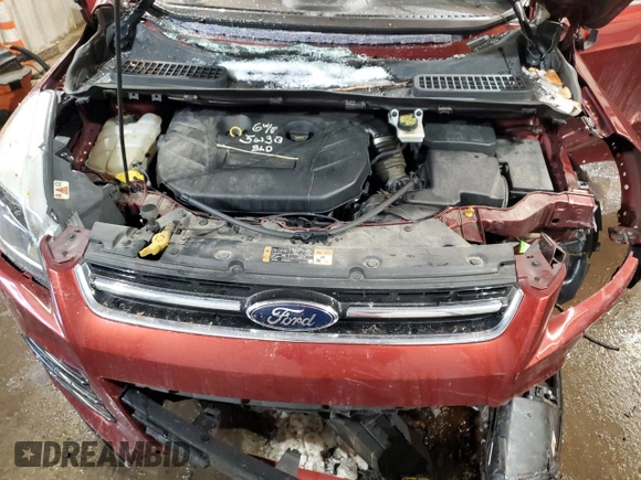 2016 Ford Escape Titanium with VIN 1FMCU9J97GUA24992, listed as a Copart auction lot 43031585 with 80,527 mi miles and Salvage Title. Bid and sale history available at carsss.com. Image 13.