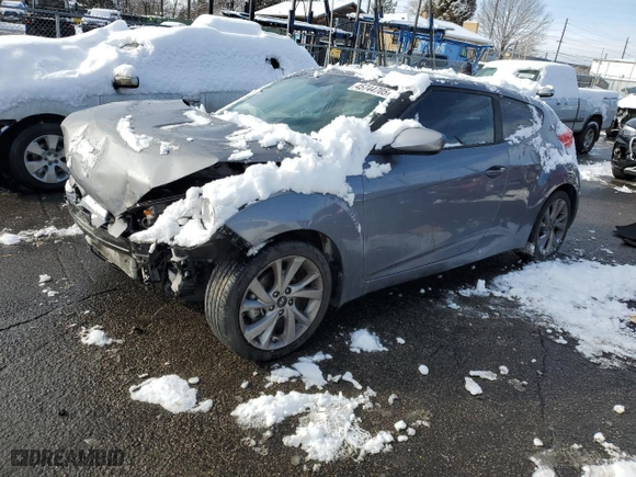 2017 Hyundai Veloster with VIN KMHTC6AD2HU314581, listed as a Copart auction lot 45744705 with 133,713 mi miles and Salvage Title. Bid and sale history available at carsss.com. Image 1.