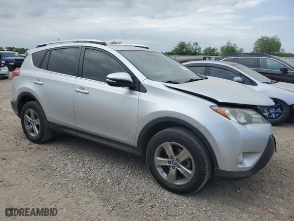 2015 Toyota RAV4 XLE with VIN JTMWFREV4FJ051148, listed as a Copart auction lot 52906585 with 177,213 mi miles and Salvage Title. Bid and sale history available at carsss.com. Image 4.
