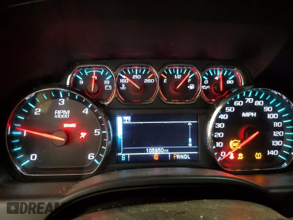 2017 Chevrolet Silverado 1500 LT with VIN 3GCUKREC4HG198074, listed as a Copart auction lot 55319615 with 105,950 mi miles and Salvage Title. Bid and sale history available at DreamBid. Image 9.
