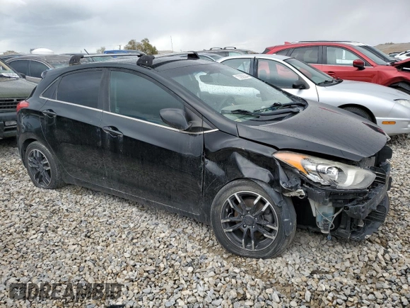 2016 Hyundai Elantra GT with VIN KMHD35LH4GU318578, listed as a Copart auction lot 73292584 with 0 mi miles and Salvage Title. Bid and sale history available at carsss.com. Image 4.