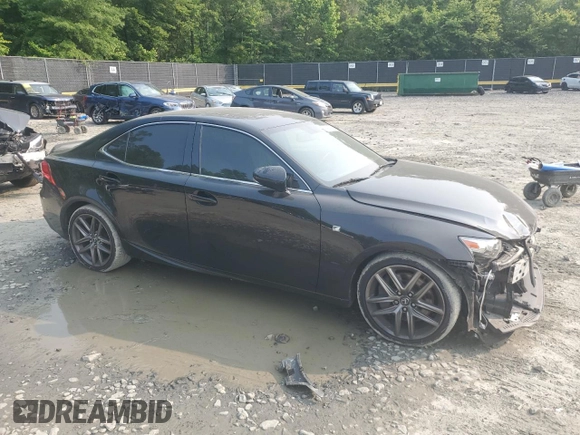2016 Lexus IS 350 with VIN JTHCE1D2XG5010837, listed as a Copart auction lot 58997715 with 89,345 mi miles and Salvage title. Bid and sale history available at DreamBid. Image 4.