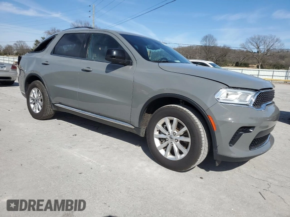 2023 Dodge Durango SXT with VIN 1C4RDHAG2PC635431, listed as a Copart auction lot 50195085 with 38,114 mi miles and Salvage title. Bid and sale history available at DreamBid. Image 4.