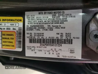 2016 Ford Fusion Titanium with VIN 3FA6P0K92GR135224, listed as a Copart auction lot 55074045 with 154,740 mi miles and Clean Title. Bid and sale history available at carsss.com. Image 12.