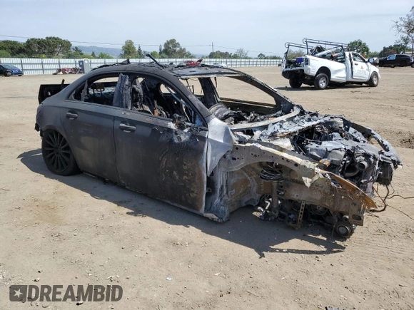 2020 Mercedes-Benz A 220 with VIN W1K3G4EB6LJ237834, listed as a Copart auction lot 55433655 with Not provided miles and Non repairable. Bid and sale history available at DreamBid. Image 4.