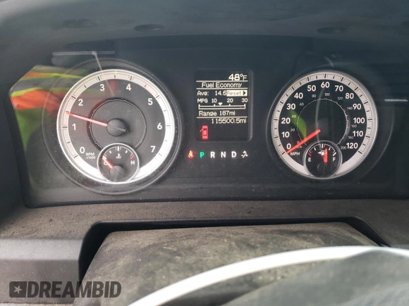 2013 Ram 1500 Tradesman with VIN 1C6RR7KP6DS618098, listed as a Copart auction lot 80844274 with 115,500 mi miles and Salvage Title. Bid and sale history available at carsss.com. Image 9.