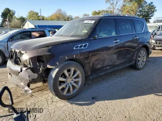 2012 Infiniti QX56 7-passenger z VIN JN8AZ2NE3C9023478, wystawiony jako Copart lot #76998704 z przebiegiem 185 883 mil mil oraz Szkody całkowita. Historia ofert i sprzedaży dostępna na DreamBid. Obrazek 1.