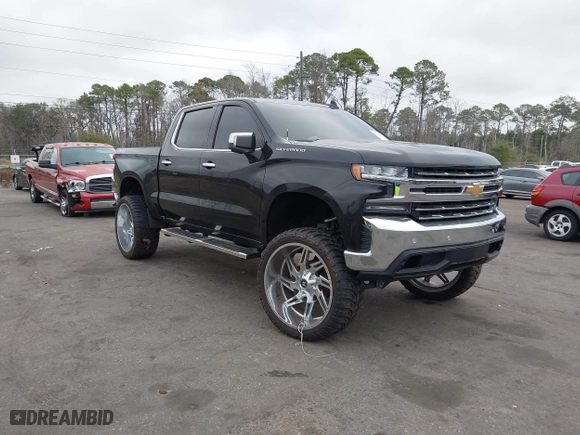 2019 Chevrolet Silverado 1500 LTZ with VIN 3GCUYGED9KG160780, listed as a IAAI auction lot 41574991 with 118,450 mi miles. Bid and sale history available at carsss.com. Image 1.