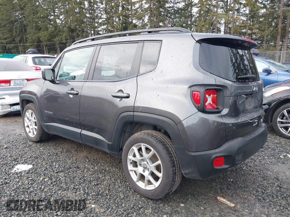 2020 Jeep Renegade Latitude with VIN ZACNJABB3LPL76503, listed as a IAAI auction lot 41467338 with 38,593 mi miles. Bid and sale history available at carsss.com. Image 3.