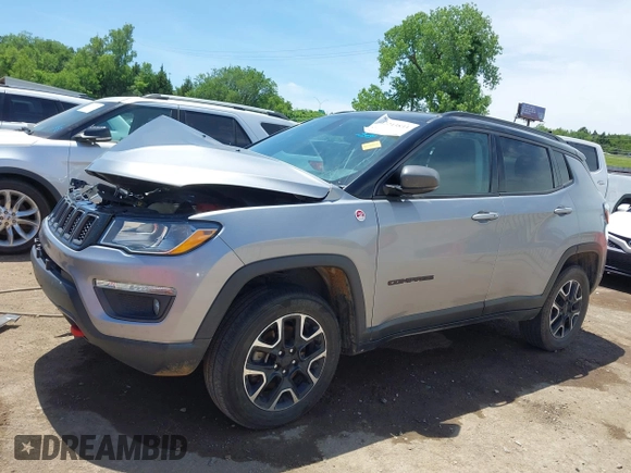 2020 Jeep Compass Trailhawk with VIN 3C4NJDDB7LT159532, listed as a IAAI auction lot 42243833 with 118,566 mi miles and . Bid and sale history available at DreamBid. Image 15.