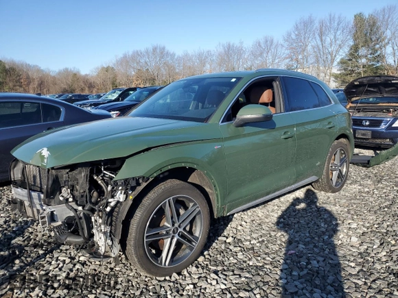 2021 Audi Q5 Premium Plus with VIN WA1E2AFYXM2040934, listed as a Copart auction lot 48679085 with 54,132 mi miles and Salvage Title. Bid and sale history available at carsss.com. Image 1.