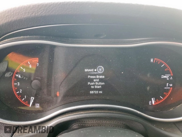 2020 Dodge Durango SXT with VIN 1C4RDHAG3LC228521, listed as a Copart auction lot 55633935 with 68,722 mi miles and Salvage title. Bid and sale history available at DreamBid. Image 9.