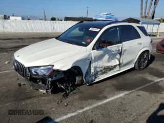 2023 Mercedes-Benz GLE 53 AMG with VIN 4JGFB6BBXPA855245, listed as a Copart auction lot 73234834 with 13,977 mi miles and Salvage title. Bid and sale history available at DreamBid. Image 1.