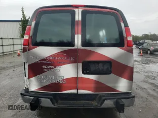 2019 Chevrolet Express Cargo Van with VIN 1GCWGAFG8K1229135, listed as a Copart auction lot 45114855 with 33,244 mi miles and Salvage Title. Bid and sale history available at carsss.com. Image 6.