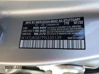 2023 Mercedes-Benz CLA 250 with VIN W1K5J4GB7PN330139, listed as a Copart auction lot 52972605 with 34,025 mi miles and Salvage Title. Bid and sale history available at DreamBid. Image 12.