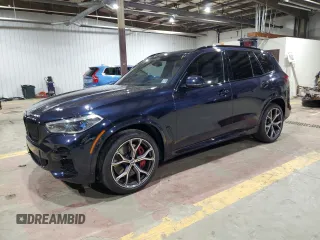 2022 BMW X5 M50i with VIN 5UXJU4C01N9L13393, listed as a Copart auction lot 86574334 with 36,618 mi miles and Salvage Title. Bid and sale history available at carsss.com. Image 1.