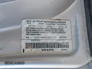 1997 Volvo 850 с VIN YV1LW5642V2323507, выставлен на аукционе IAAI как лот 41704252 с пробегом 210 727 миль миль и . История ставок и продаж доступна на DreamBid. Изображение 9.
