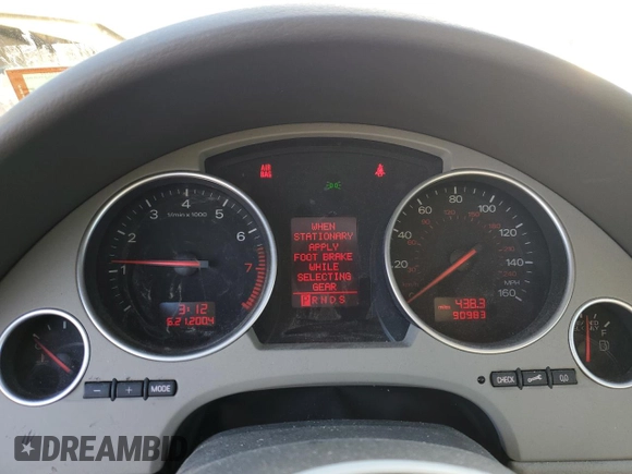 2005 Audi A4 3.0L with VIN WAUDT48H75K007160, listed as a Copart auction lot 44490145 with 90,983 mi miles and Salvage Title. Bid and sale history available at carsss.com. Image 9.