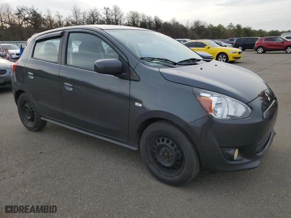 2015 Mitsubishi Mirage DE with VIN ML32A3HJ8FH000488, listed as a Copart auction lot 51011125 with 198,947 mi miles and Clean Title. Bid and sale history available at carsss.com. Image 4.