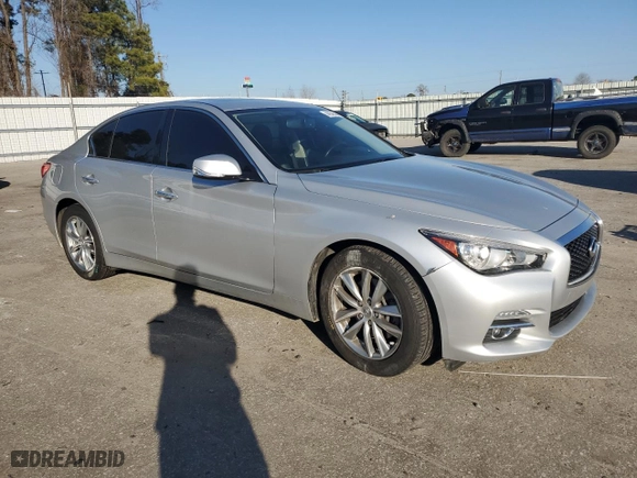2016 Infiniti Q50 2.0t Premium with VIN JN1CV7AP7GM203461, listed as a Copart auction lot 44059585 with 84167 miles and Salvage Title. Bid and sale history available at carsss.com. Image 4.