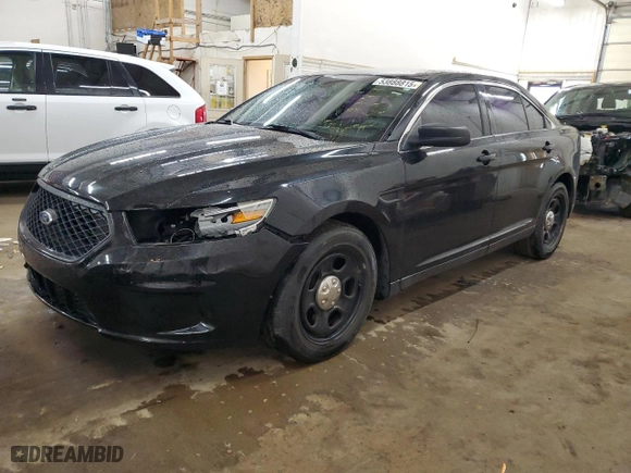 2014 Ford Sedan Police Interceptor with VIN 1FAHP2L99EG138550, listed as a Copart auction lot 53888815 with 56,228 mi miles and Salvage Title. Bid and sale history available at carsss.com. Image 1.