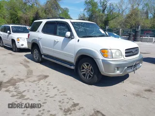 2003 Toyota Sequoia SR5 with VIN 5TDBT44A03S169642, listed as a IAAI auction lot 42094215 with 144,498 mi miles and . Bid and sale history available at DreamBid. Image 1.