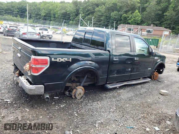 2012 Ford F-150 XL with VIN 1FTFW1ET9CFB60879, listed as a Copart auction lot 60783555 with 175,255 mi miles and Salvage title. Bid and sale history available at DreamBid. Image 3.