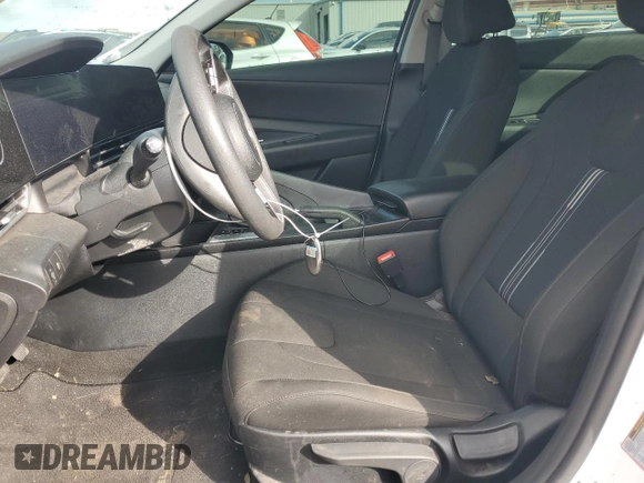 2024 Hyundai Elantra SEL with VIN KMHLM4DG5RU758577, listed as a Copart auction lot 54337735 with 23,082 mi miles and Salvage title. Bid and sale history available at DreamBid. Image 7.