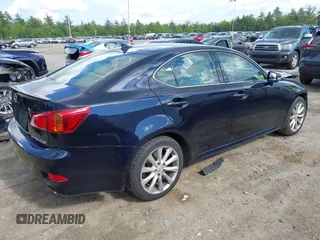 2009 Lexus IS 250 with VIN JTHCK262695031554, listed as a IAAI auction lot 42262468 with 163,631 mi miles and . Bid and sale history available at DreamBid. Image 4.