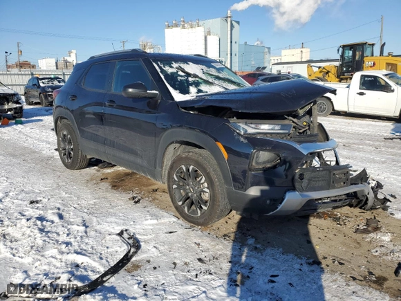 2021 Chevrolet TrailBlazer LT with VIN KL79MRSL7MB045015, listed as a Copart auction lot 88480295 with 51,798 mi miles and Salvage Title. Bid and sale history available at carsss.com. Image 4.