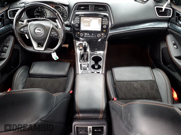 2023 Nissan Maxima SR with VIN 1N4AA6EV8PC501449, listed as a Copart auction lot 46982095 with 19,653 mi miles and Salvage title. Bid and sale history available at DreamBid. Image 8.