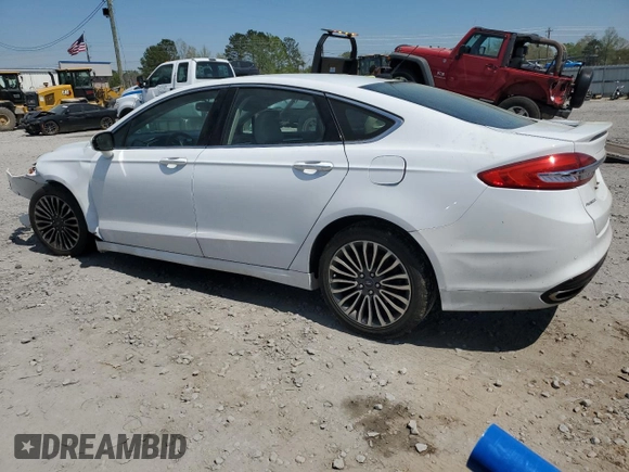 2017 Ford Fusion Titanium with VIN 3FA6P0K97HR131672, listed as a Copart auction lot 50983715 with 123,666 mi miles and Salvage title. Bid and sale history available at DreamBid. Image 2.