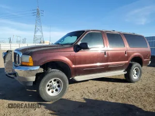 2001 Ford Excursion Limited z VIN 1FMNU42S41EA08926, wystawiony jako Copart lot #86759004 z przebiegiem 163 271 mil mil oraz Czysty tytuł • Clean title. Historia ofert i sprzedaży dostępna na DreamBid. Obrazek 1.