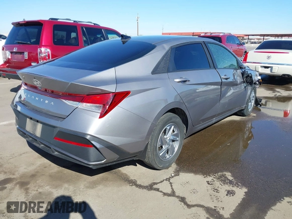 2024 Hyundai Elantra SE with VIN KMHLL4DG2RU707377, listed as a IAAI auction lot 41831258 with 15,364 mi miles and . Bid and sale history available at DreamBid. Image 4.