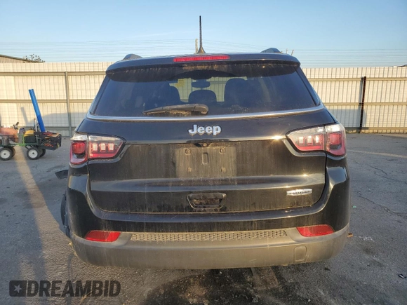 2020 Jeep Compass Altitude with VIN 3C4NJCBBXLT141281, listed as a Copart auction lot 41512245 with 65,013 mi miles and Salvage Title. Bid and sale history available at carsss.com. Image 6.