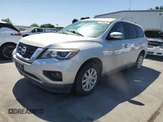 2019 Nissan Pathfinder S with VIN 5N1DR2MM8KC620592, listed as a Copart auction lot 63544115 with 165,211 mi miles and Clean title. Bid and sale history available at DreamBid. Image 1.